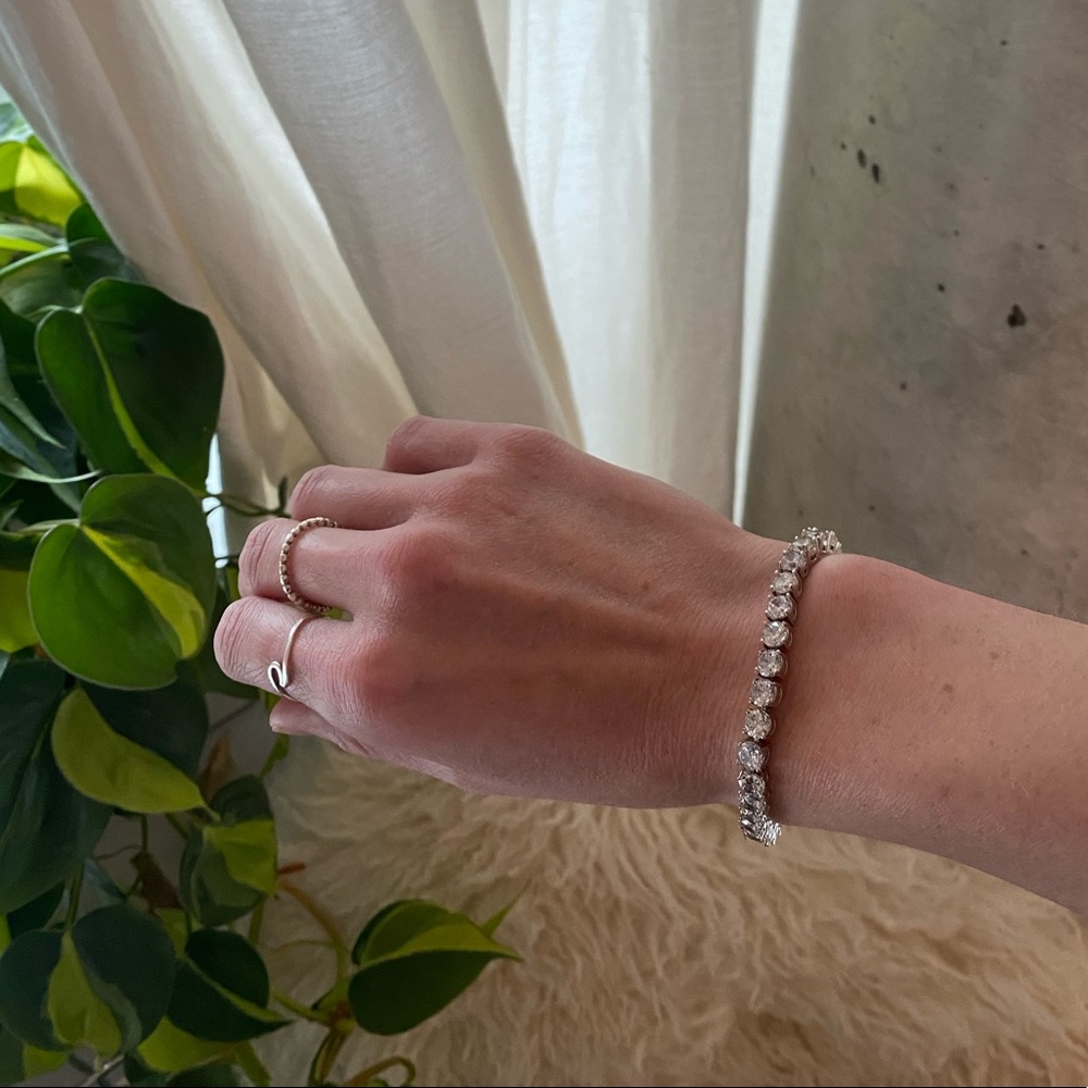 NWOT Faux Diamond Tennis Bracelet